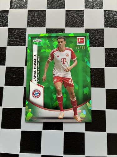 Jamal Musiala 2023 Topps Chrome Bundesliga Sapphire Green /99