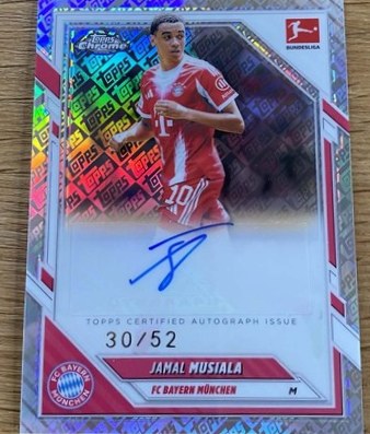 Jamal Musiala 2025 Topps Chrome Bundesliga ToppsFractor /52