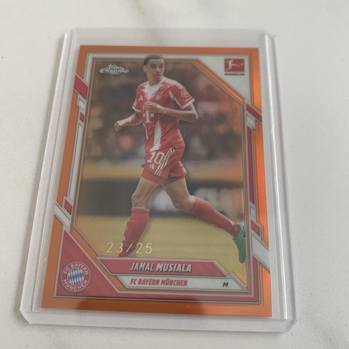 Jamal Musiala 2025 Topps Chrome Bundesliga True Orange /25