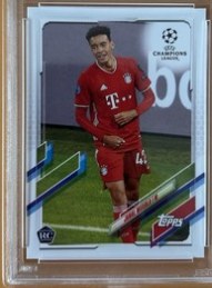 Jamal Musiala 2020 Topps Chrome Champions League
