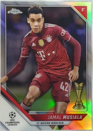 Jamal Musiala 2021 Topps Chrome Champions League Refractor