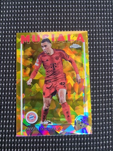 Jamal Musiala 2024 Topps Chrome Cracked Ice /50