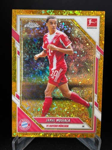 Jamal Musiala 2025 Topps Chrome Diamond Gold /50