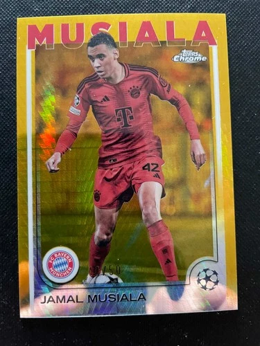 Jamal Musiala 2025 Topps Chrome Gold /50