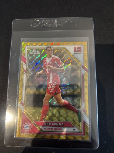 Jamal Musiala 2025 Topps Chrome Gold Geometric /50