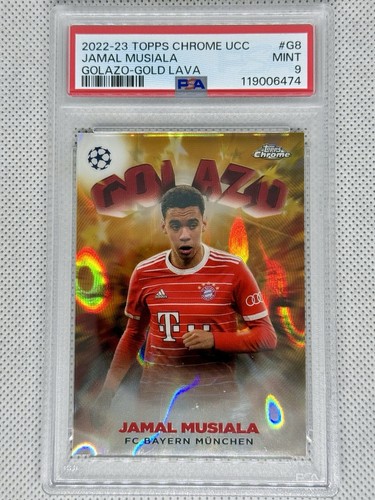 Jamal Musiala 2022 Topps Chrome Gold Lava 1:960