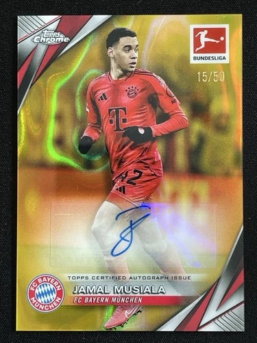 Jamal Musiala 2024 Topps Chrome Gold Lava /50