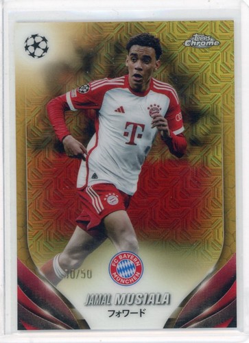 Jamal Musiala 2024 Topps Chrome Gold Refractor /50