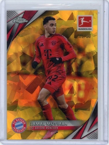 Jamal Musiala 2024 Topps Chrome Gold Sapphire /50