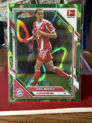 Jamal Musiala 2025 Topps Chrome Green Lava /99