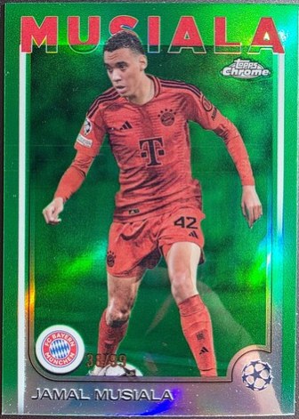 Jamal Musiala 2024 Topps Chrome Green Refractor /99
