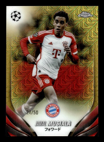 Jamal Musiala 2023 Topps Chrome Japan Gold Mojo /50