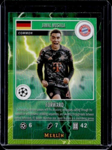 Jamal Musiala 2024 Topps Chrome Merlin