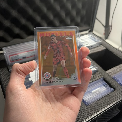 Jamal Musiala 2025 Topps Chrome Orange Refractor /25
