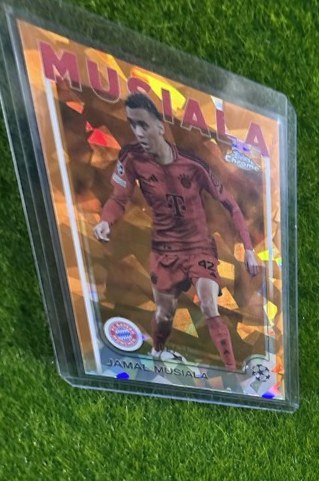 Jamal Musiala 2024 Topps Chrome Orange Sapphire /25
