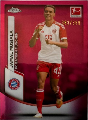 Jamal Musiala 2024 Topps Chrome Pink /75