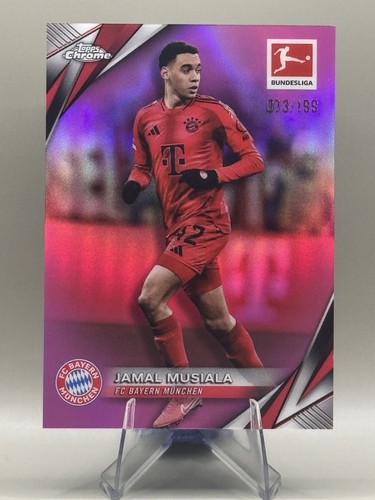 Jamal Musiala 2024 Topps Chrome Pink Refractor /199