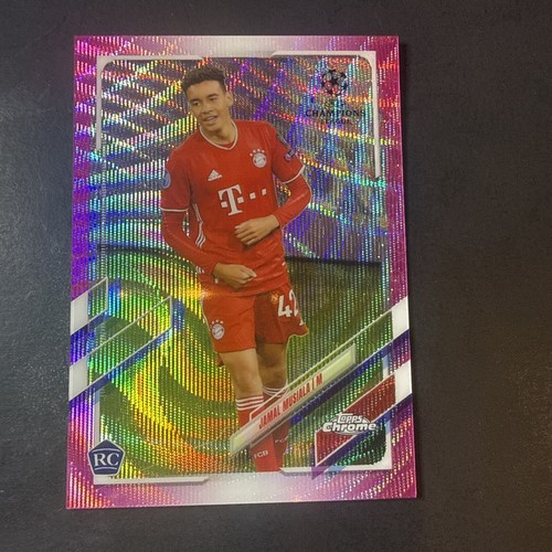 Jamal Musiala 2021 Topps Chrome Pink Wave Refractor