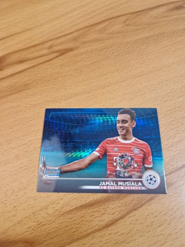 Jamal Musiala 2022 Topps Chrome Prisma Blue