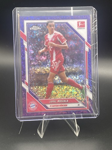 Jamal Musiala 2025 Topps Chrome Purple Diamond /75