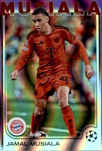 Jamal Musiala 2024 Topps Chrome Purple Flowfractor