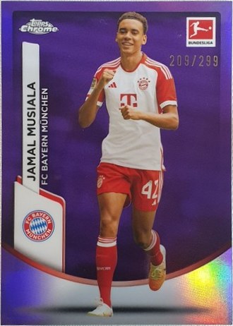 Jamal Musiala 2023 Topps Chrome Purple Wave /299