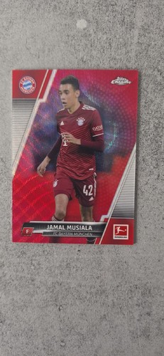 Jamal Musiala Topps Chrome Red Refractor /399