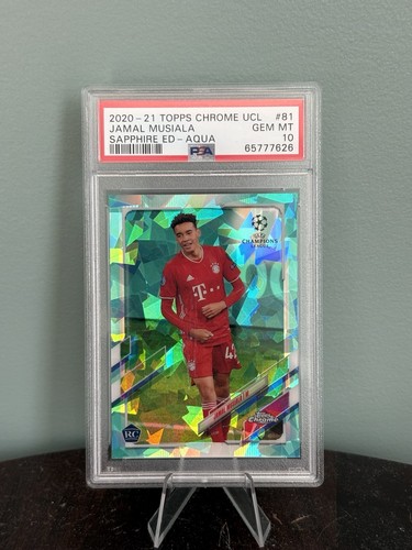 Jamal Musiala 2020 Topps Chrome Sapphire Aqua /150