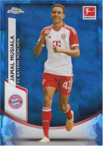 Jamal Musiala 2024 Topps Chrome Sapphire Blue /25