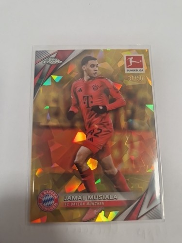 Jamal Musiala 2024 Topps Chrome Sapphire Gold /50