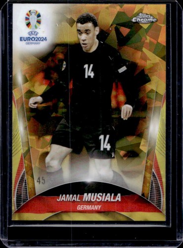 Jamal Musiala 2024 Topps Chrome Sapphire Gold /50