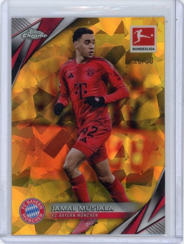 Jamal Musiala 2024 Topps Chrome Sapphire Gold /50
