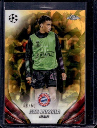 Jamal Musiala 2023 Topps Chrome Sapphire Gold Refractor /50
