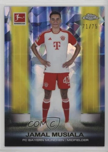 Jamal Musiala 2023 Topps Chrome Sapphire Ultrabeam Yellow 71/75