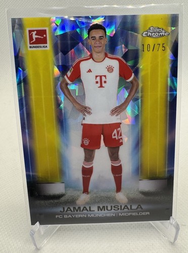 Jamal Musiala 2023 Topps Chrome Sapphire Yellow /75
