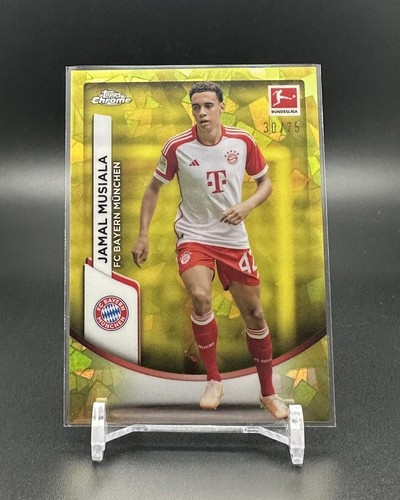 Jamal Musiala 2024 Topps Chrome Sapphire Yellow /75