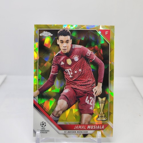 Jamal Musiala 2021 Topps Chrome Sapphire Yellow Refractor /99