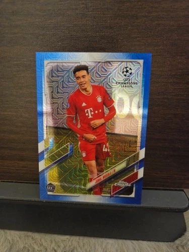 Jamal Musiala 2020 Topps Chrome UCL Blue Mojo /75