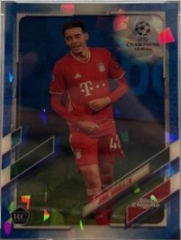 Jamal Musiala 2020 Topps Chrome UCL Sapphire Edition
