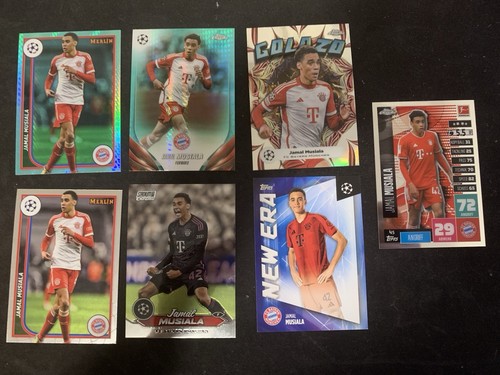 Jamal Musiala Topps Chrome UEFA Aqua Merlin