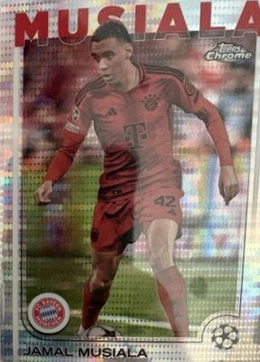 Jamal Musiala 2024 Topps Chrome UEFA Champions League Wave