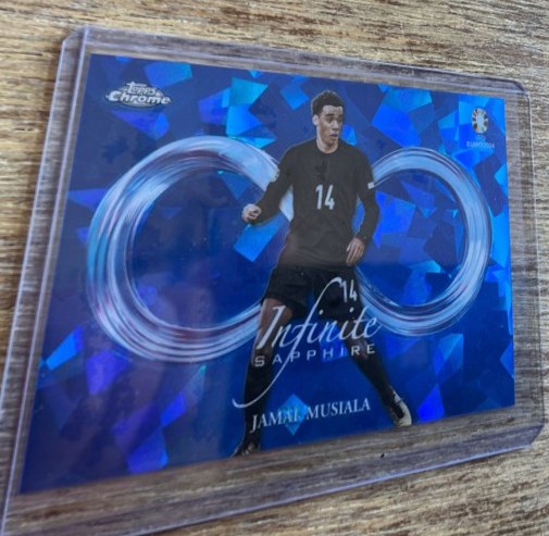 Jamal Musiala 2024 Topps Chrome UEFA EURO Sapphire
