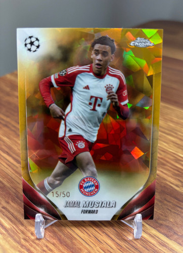 Jamal Musiala 2023 Topps Chrome UEFA Gold /50