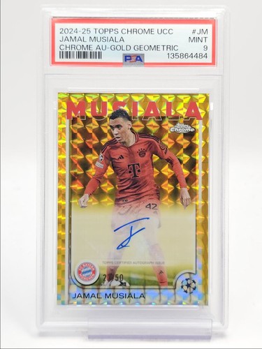 Jamal Musiala 2024 Topps Chrome UEFA Gold /50