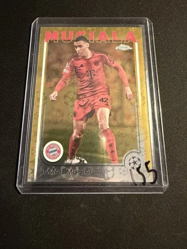 Jamal Musiala 2024 Topps Chrome UEFA Gold Refractor /50
