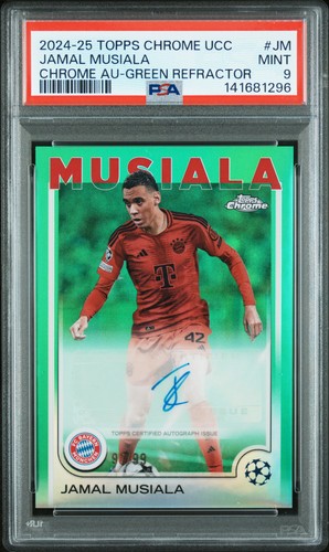 Jamal Musiala 2024 Topps Chrome UEFA Green Refractor /99
