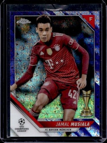 Jamal Musiala 2021 Topps Chrome UEFA Purple Mini Diamond Refractor /250