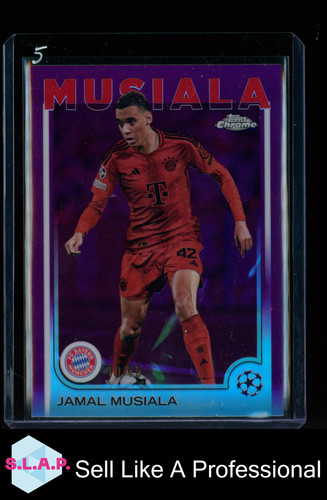 Jamal Musiala 2025 Topps Chrome UEFA Refractor /75