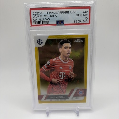 Jamal Musiala 2022 Topps Chrome UEFA Yellow /99