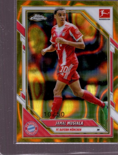 Jamal Musiala 2025 Topps Cromo Bundesliga Gold Lava /50